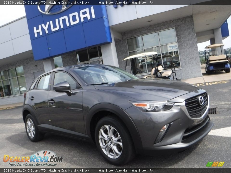 2019 Mazda CX-3 Sport AWD Machine Gray Metallic / Black Photo #1