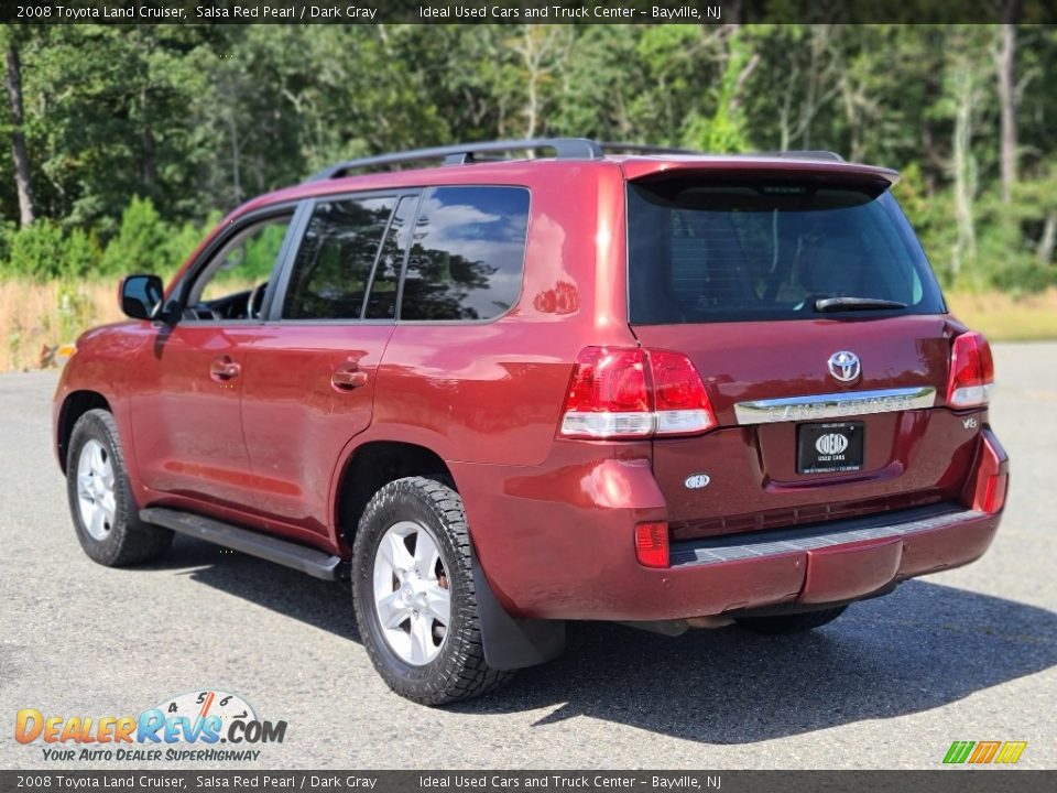 2008 Toyota Land Cruiser Salsa Red Pearl / Dark Gray Photo #3