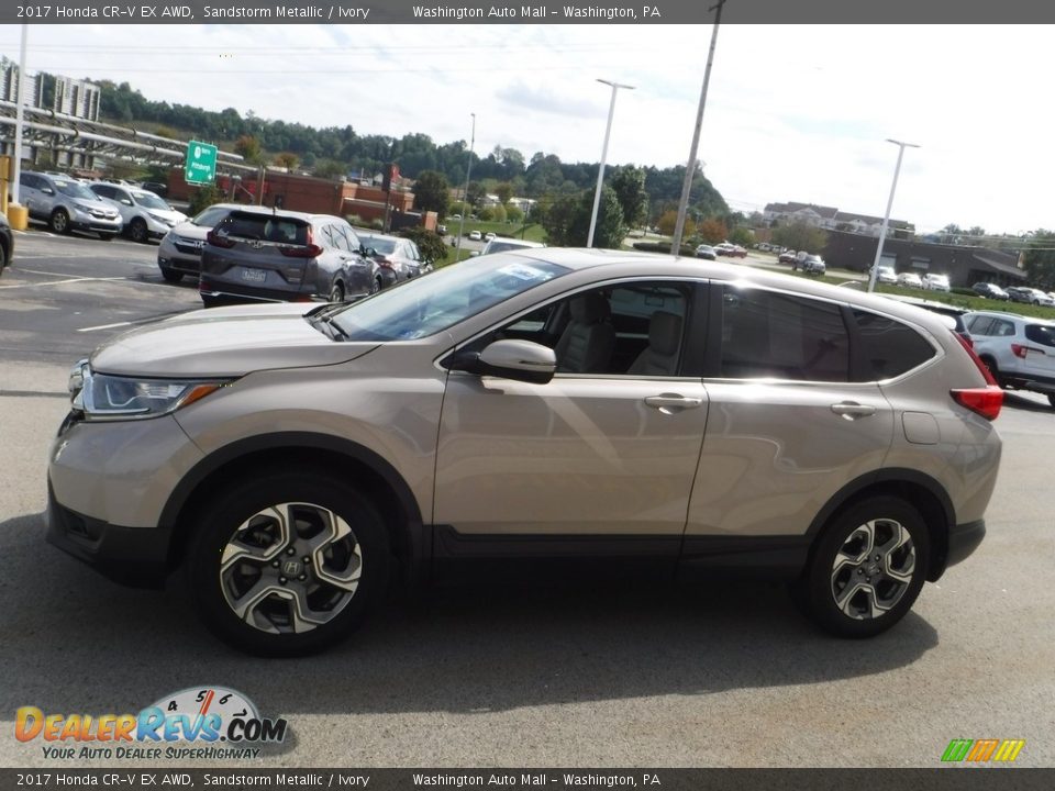 2017 Honda CR-V EX AWD Sandstorm Metallic / Ivory Photo #7