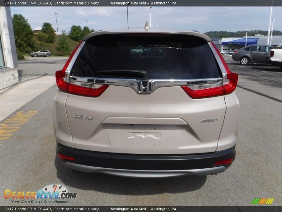 2017 Honda CR-V EX AWD Sandstorm Metallic / Ivory Photo #9