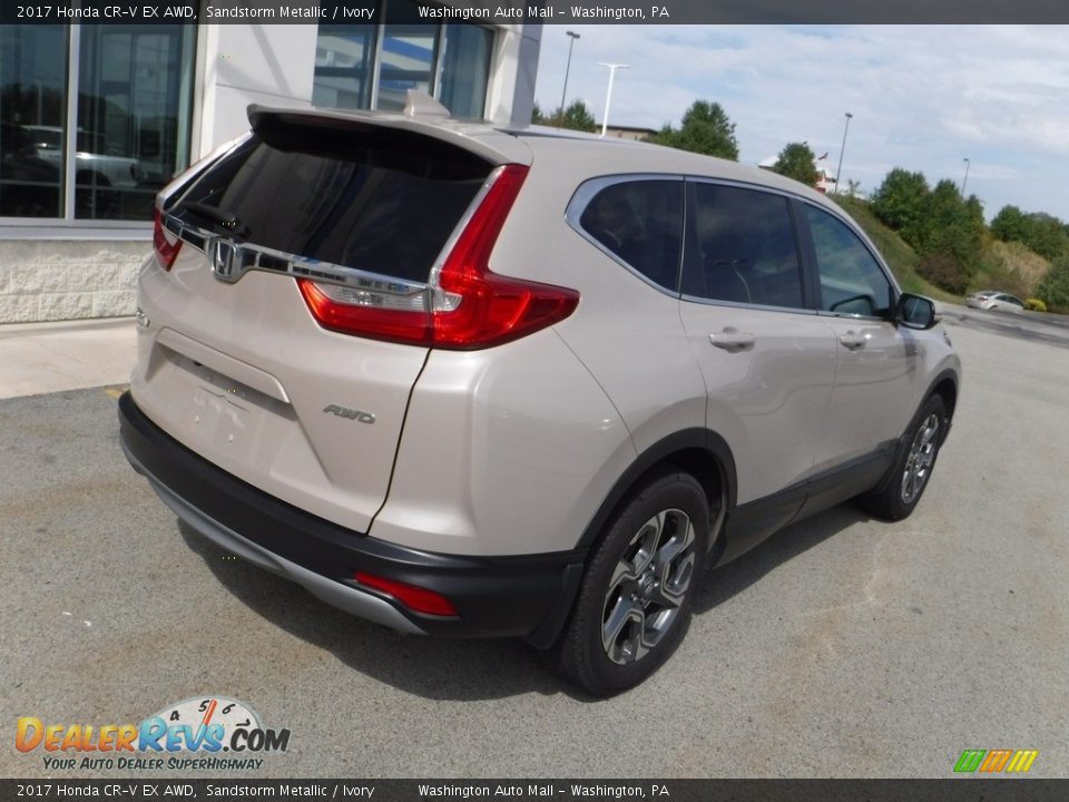 2017 Honda CR-V EX AWD Sandstorm Metallic / Ivory Photo #10