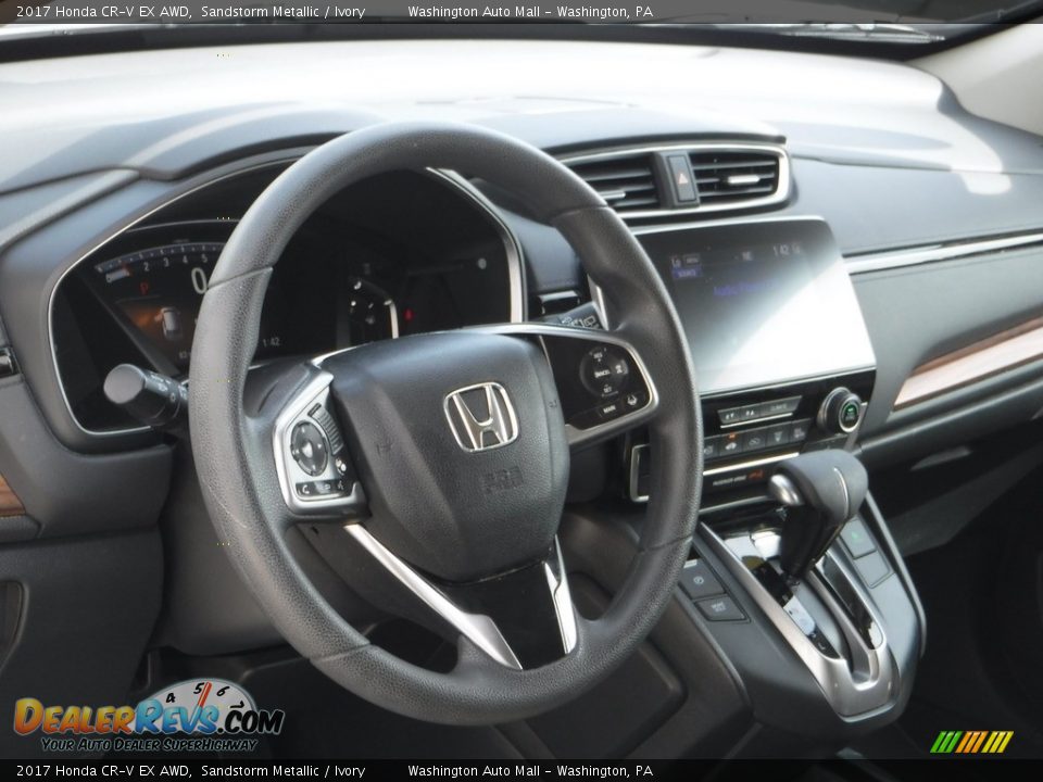 2017 Honda CR-V EX AWD Sandstorm Metallic / Ivory Photo #14