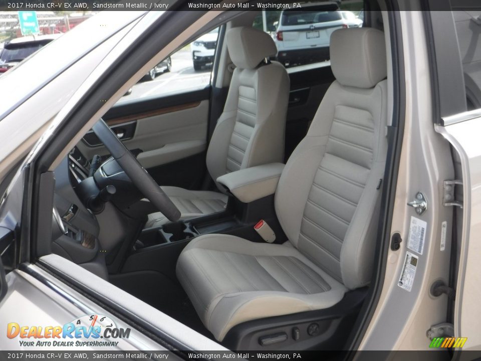 2017 Honda CR-V EX AWD Sandstorm Metallic / Ivory Photo #16