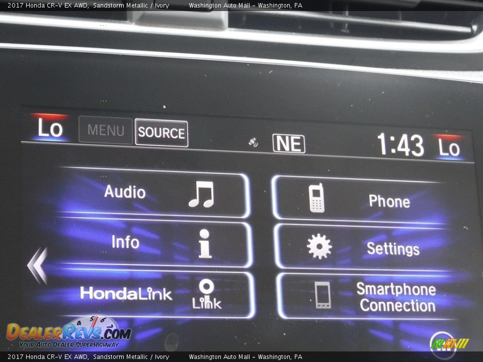 2017 Honda CR-V EX AWD Sandstorm Metallic / Ivory Photo #20