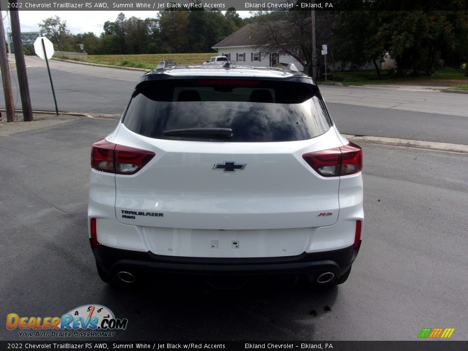 2022 Chevrolet TrailBlazer RS AWD Summit White / Jet Black w/Red Accents Photo #4