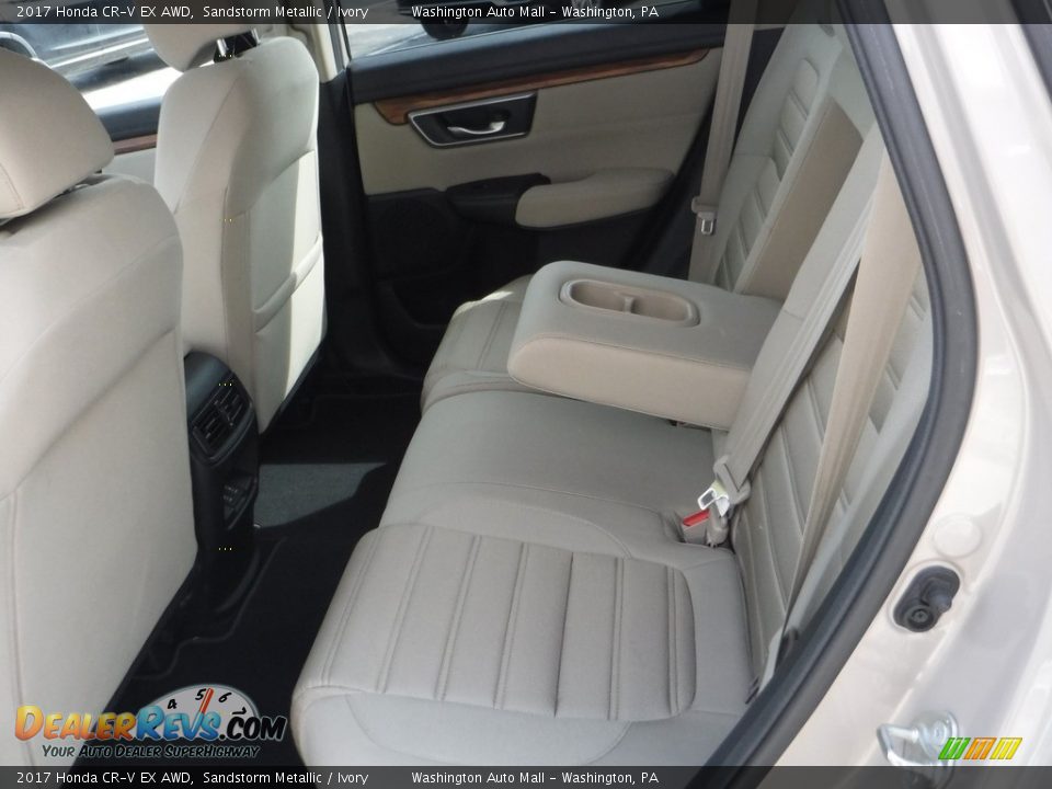 2017 Honda CR-V EX AWD Sandstorm Metallic / Ivory Photo #27