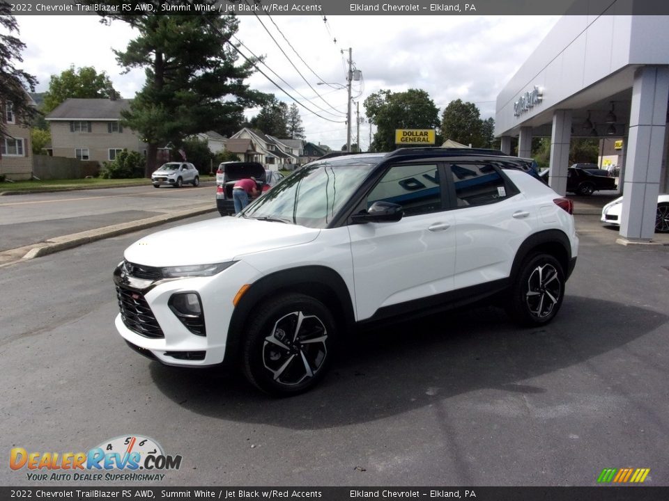 2022 Chevrolet TrailBlazer RS AWD Summit White / Jet Black w/Red Accents Photo #7