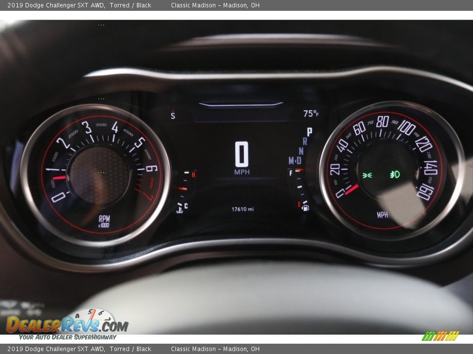 2019 Dodge Challenger SXT AWD Gauges Photo #8