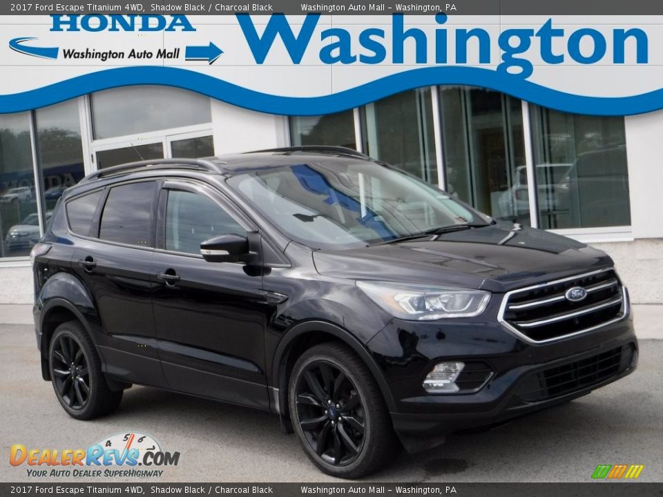 2017 Ford Escape Titanium 4WD Shadow Black / Charcoal Black Photo #1