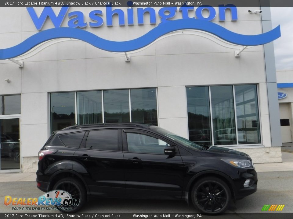 2017 Ford Escape Titanium 4WD Shadow Black / Charcoal Black Photo #2