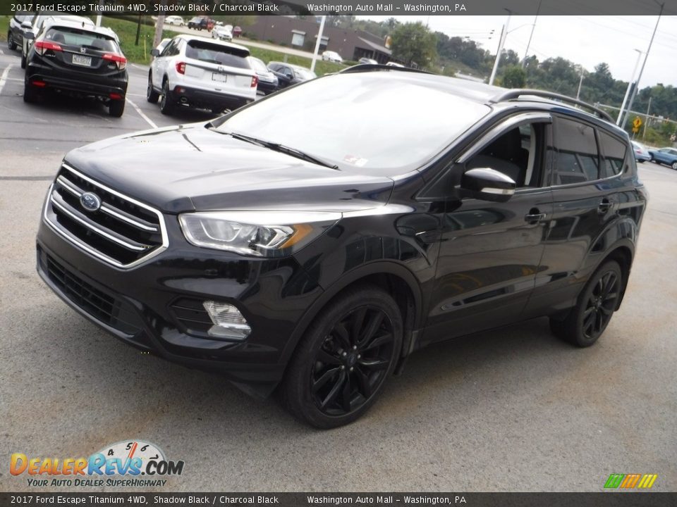 2017 Ford Escape Titanium 4WD Shadow Black / Charcoal Black Photo #5