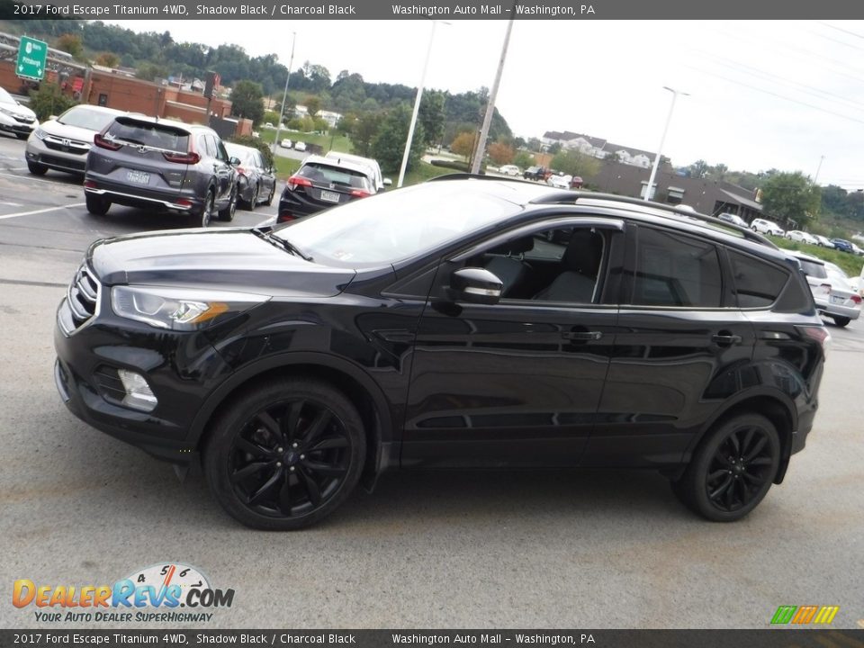 2017 Ford Escape Titanium 4WD Shadow Black / Charcoal Black Photo #6