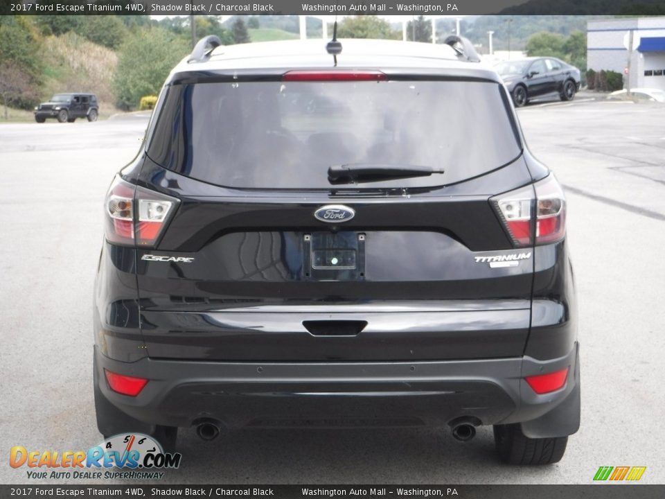 2017 Ford Escape Titanium 4WD Shadow Black / Charcoal Black Photo #9