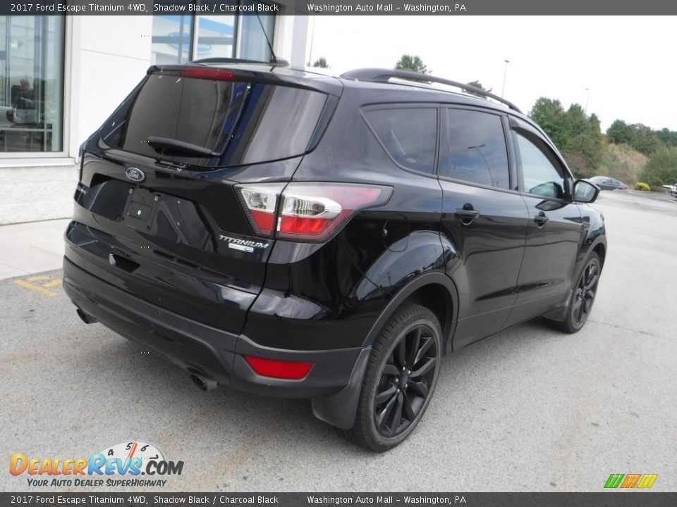 2017 Ford Escape Titanium 4WD Shadow Black / Charcoal Black Photo #11