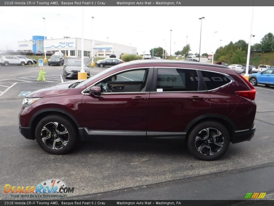 2018 Honda CR-V Touring AWD Basque Red Pearl II / Gray Photo #7