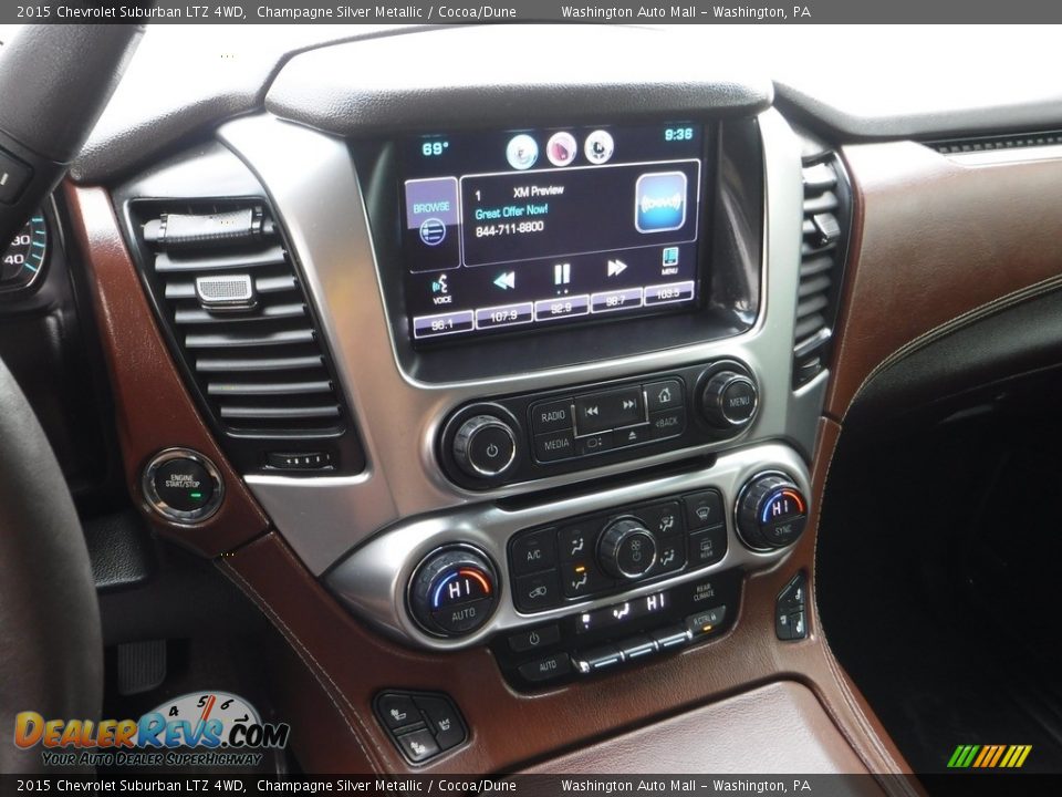 2015 Chevrolet Suburban LTZ 4WD Champagne Silver Metallic / Cocoa/Dune Photo #5