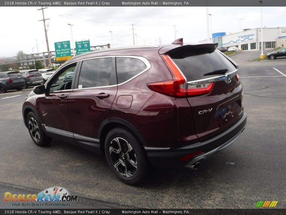 2018 Honda CR-V Touring AWD Basque Red Pearl II / Gray Photo #8