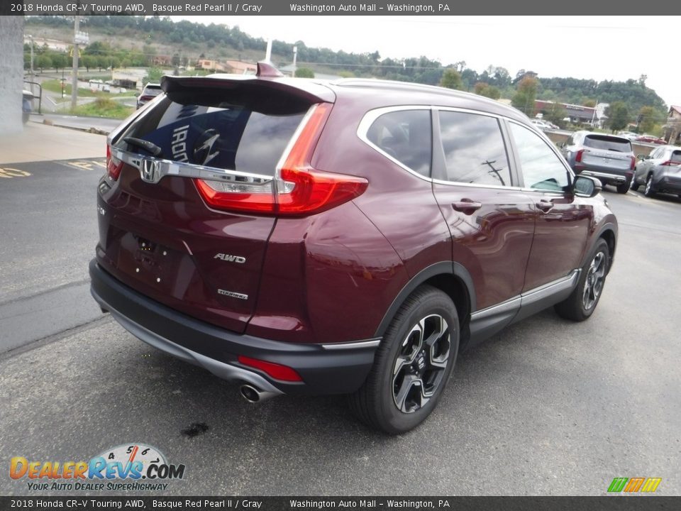 2018 Honda CR-V Touring AWD Basque Red Pearl II / Gray Photo #10