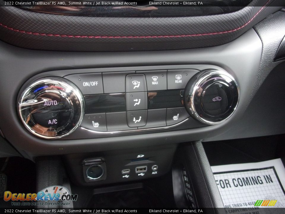 2022 Chevrolet TrailBlazer RS AWD Summit White / Jet Black w/Red Accents Photo #30