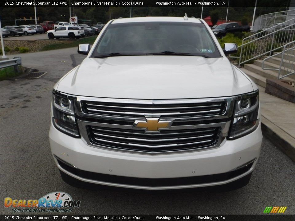 2015 Chevrolet Suburban LTZ 4WD Champagne Silver Metallic / Cocoa/Dune Photo #18