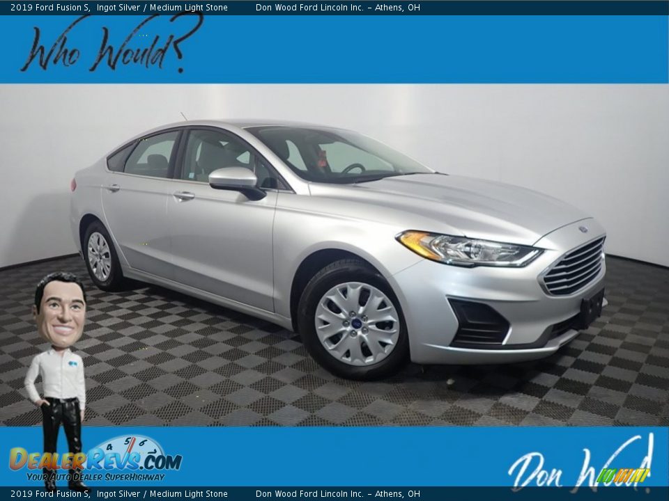 2019 Ford Fusion S Ingot Silver / Medium Light Stone Photo #1