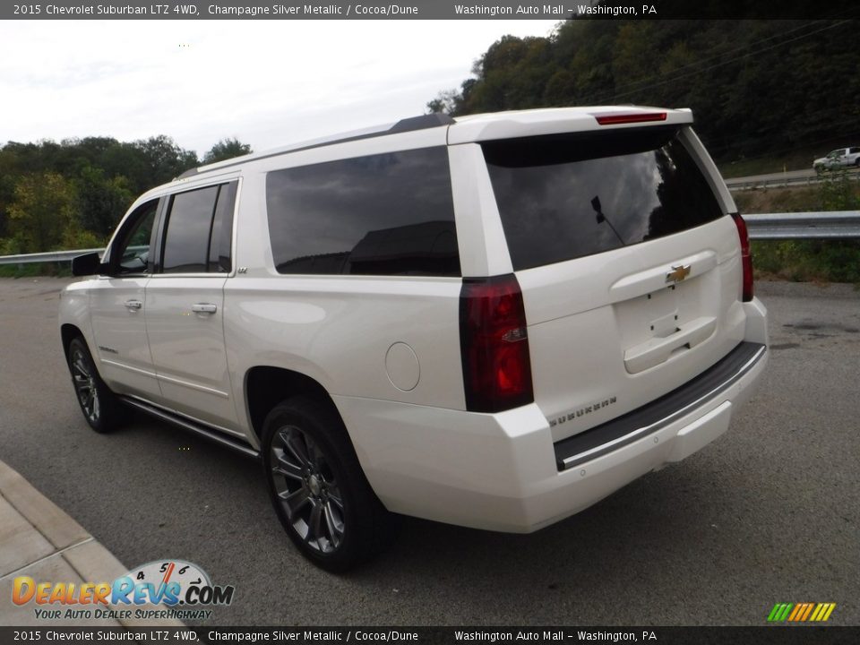 2015 Chevrolet Suburban LTZ 4WD Champagne Silver Metallic / Cocoa/Dune Photo #21