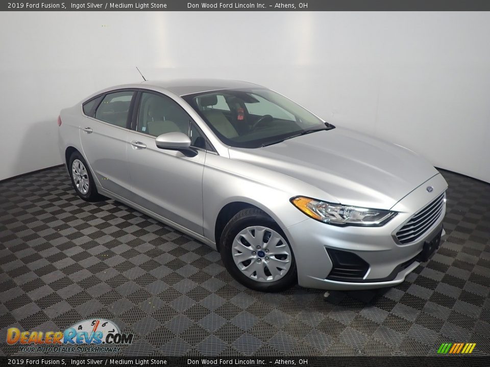 2019 Ford Fusion S Ingot Silver / Medium Light Stone Photo #3