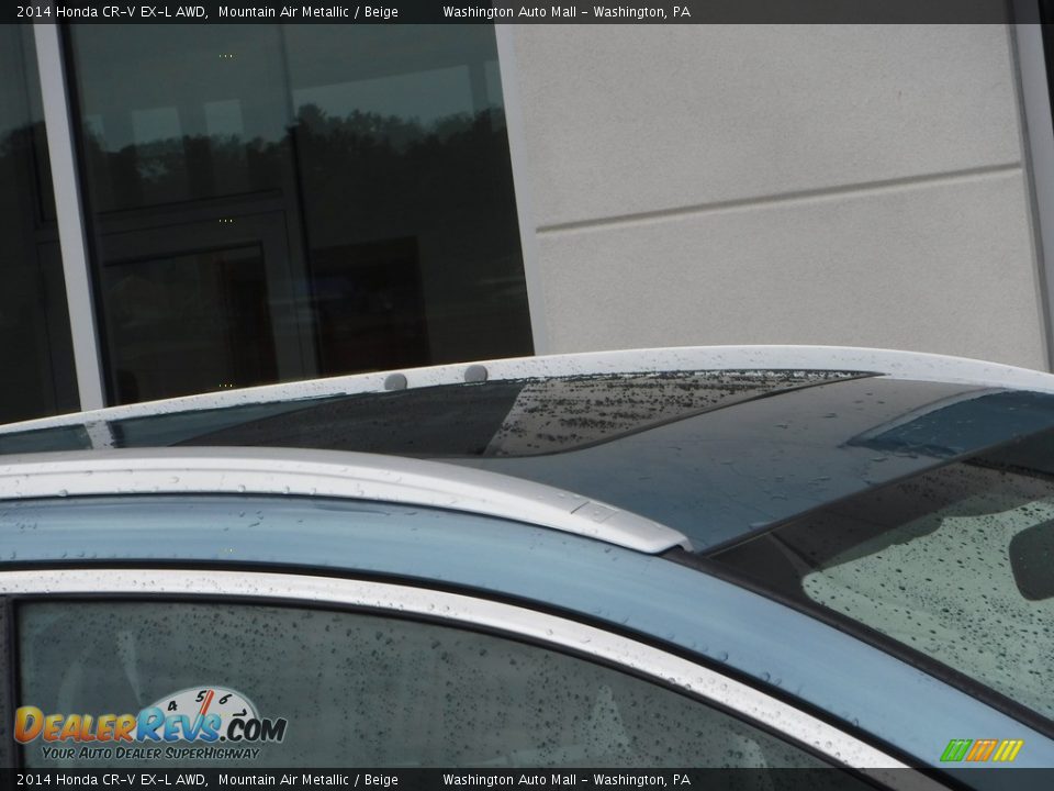 2014 Honda CR-V EX-L AWD Mountain Air Metallic / Beige Photo #3