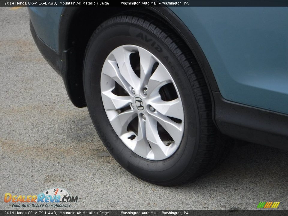 2014 Honda CR-V EX-L AWD Mountain Air Metallic / Beige Photo #4