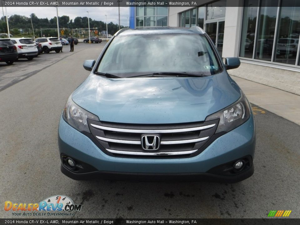 2014 Honda CR-V EX-L AWD Mountain Air Metallic / Beige Photo #5