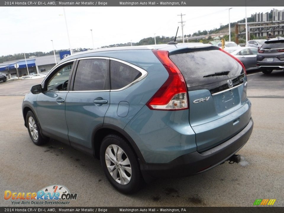 2014 Honda CR-V EX-L AWD Mountain Air Metallic / Beige Photo #8