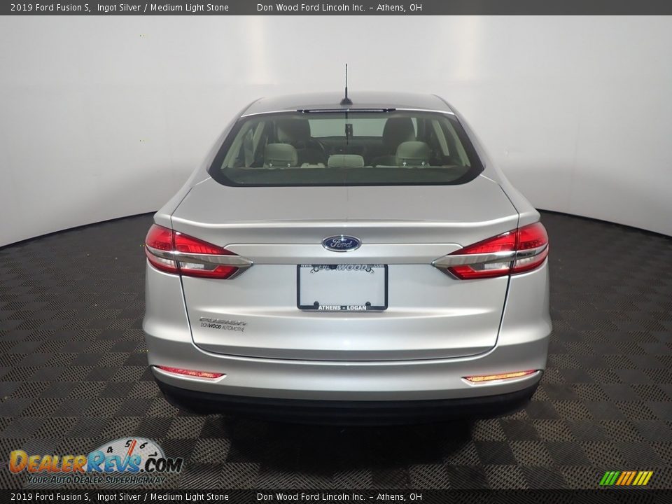 2019 Ford Fusion S Ingot Silver / Medium Light Stone Photo #13