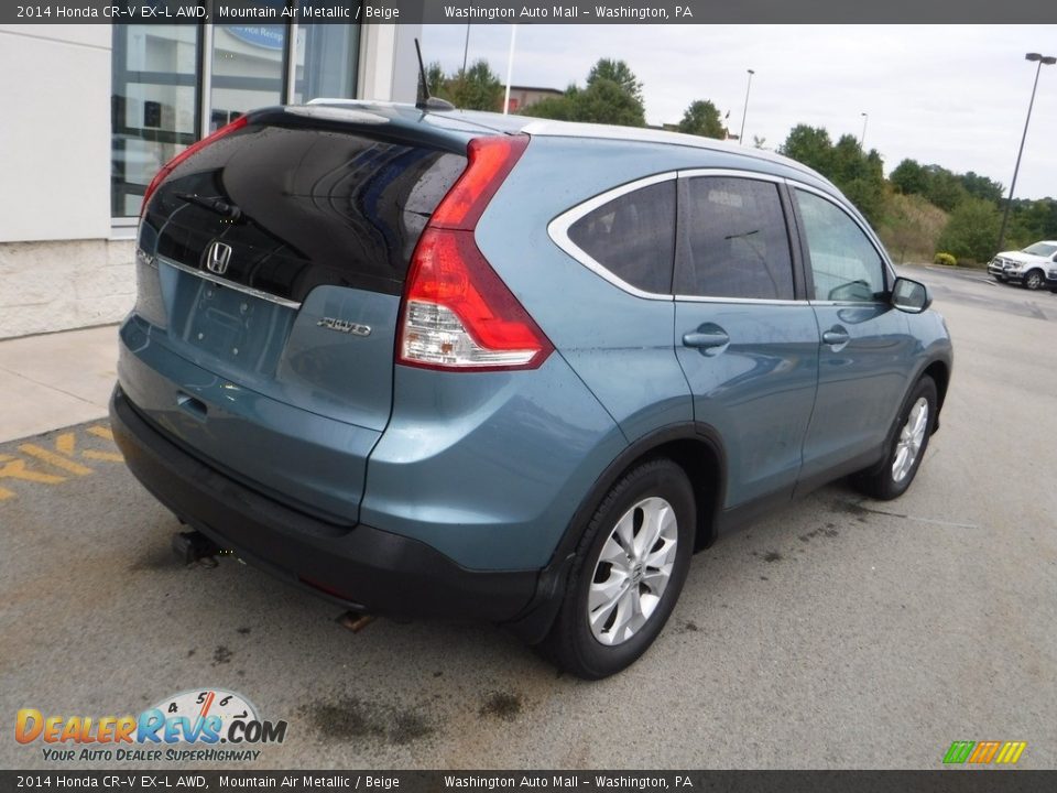 2014 Honda CR-V EX-L AWD Mountain Air Metallic / Beige Photo #10