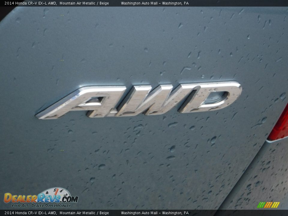 2014 Honda CR-V EX-L AWD Mountain Air Metallic / Beige Photo #11