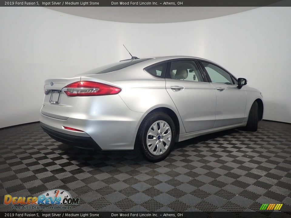 2019 Ford Fusion S Ingot Silver / Medium Light Stone Photo #16