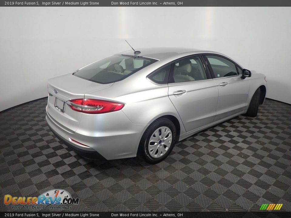 2019 Ford Fusion S Ingot Silver / Medium Light Stone Photo #17