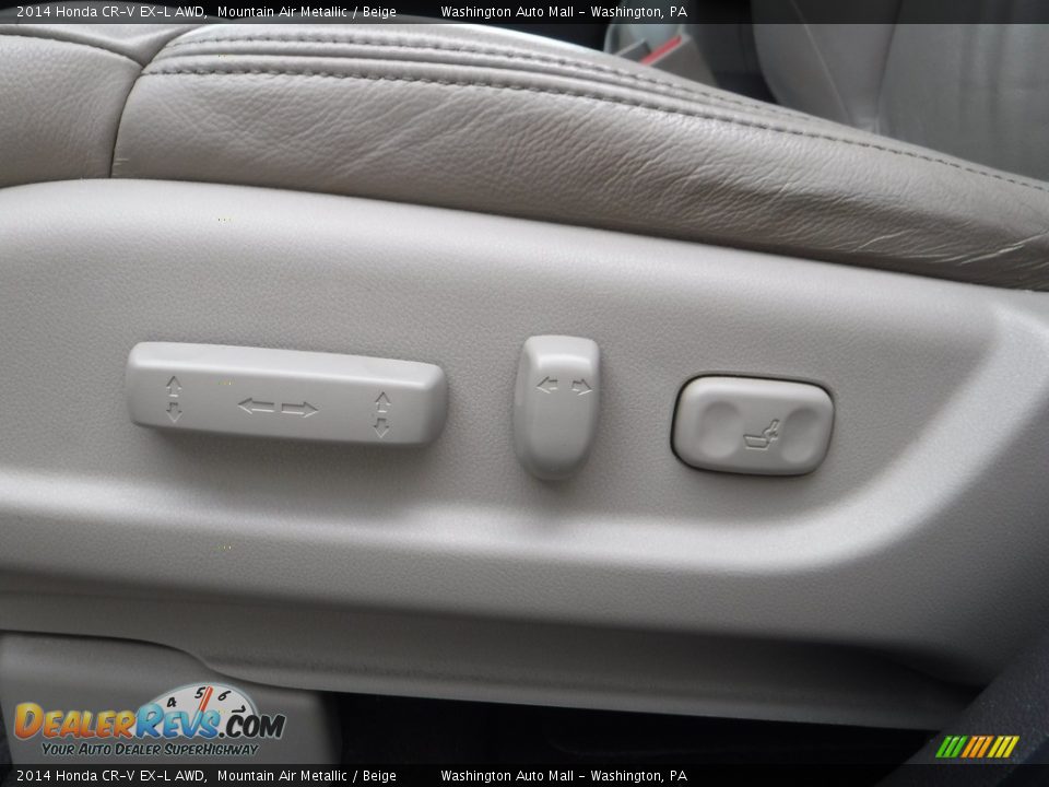 2014 Honda CR-V EX-L AWD Mountain Air Metallic / Beige Photo #16