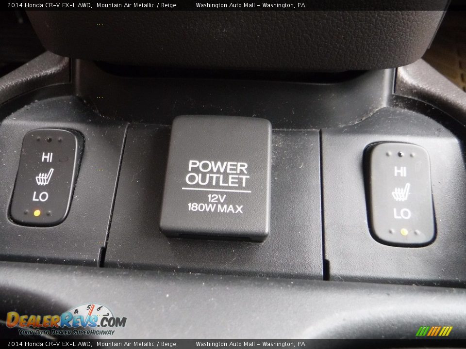 2014 Honda CR-V EX-L AWD Mountain Air Metallic / Beige Photo #18