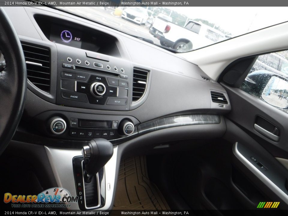 2014 Honda CR-V EX-L AWD Mountain Air Metallic / Beige Photo #19