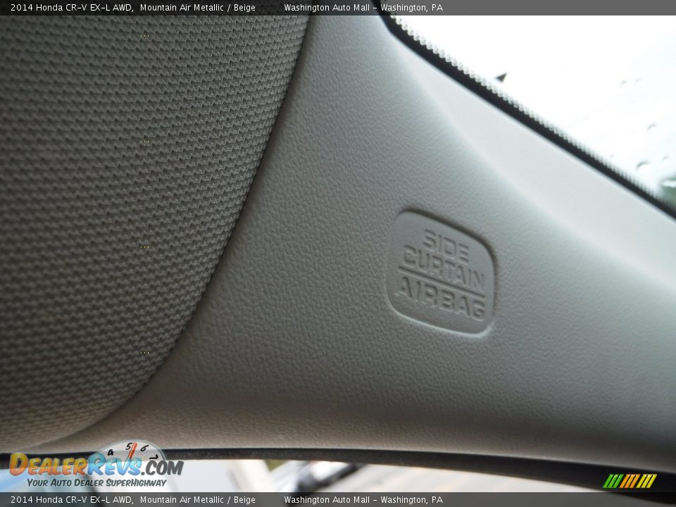 2014 Honda CR-V EX-L AWD Mountain Air Metallic / Beige Photo #23