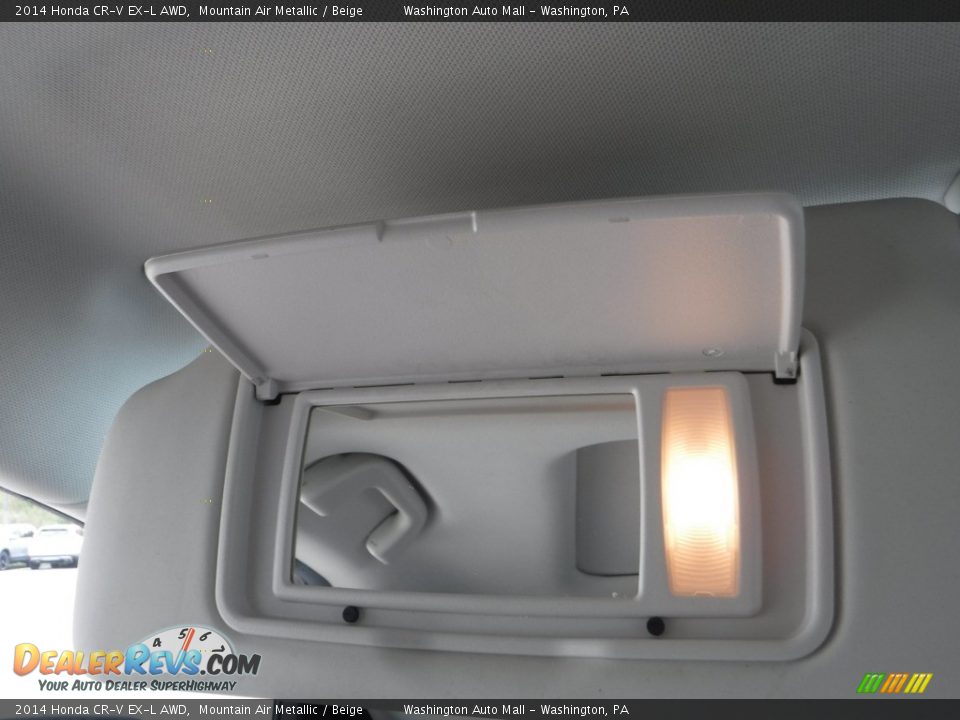 2014 Honda CR-V EX-L AWD Mountain Air Metallic / Beige Photo #24