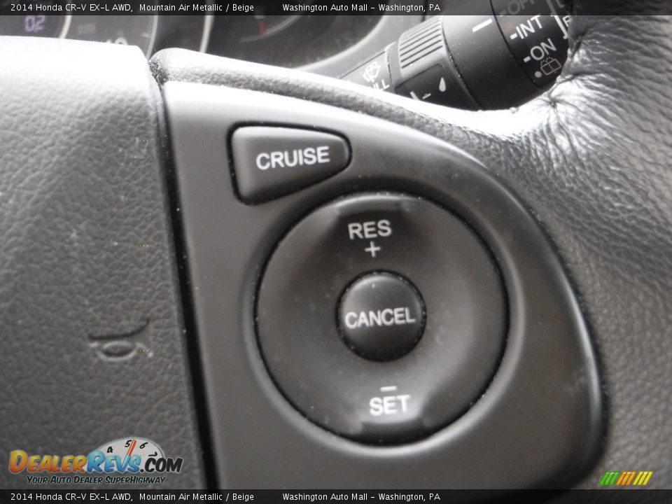 2014 Honda CR-V EX-L AWD Mountain Air Metallic / Beige Photo #27