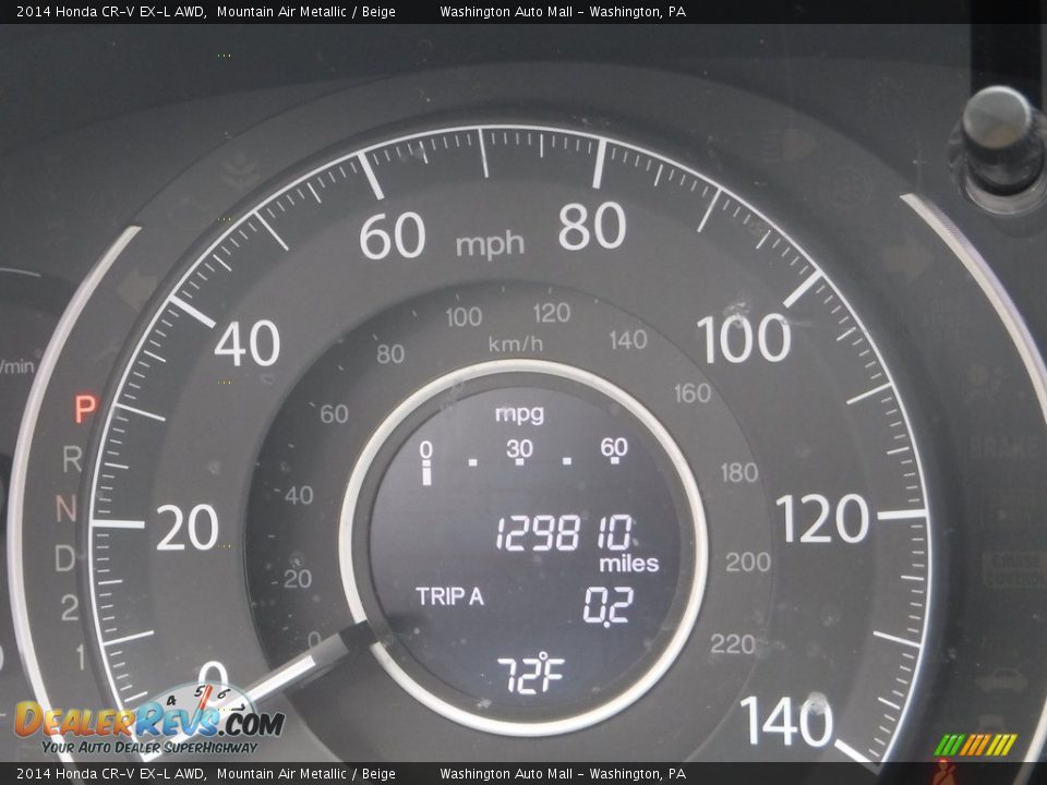 2014 Honda CR-V EX-L AWD Mountain Air Metallic / Beige Photo #32