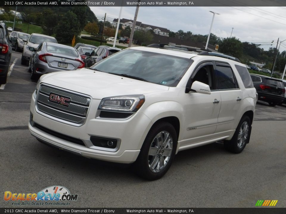 2013 GMC Acadia Denali AWD White Diamond Tricoat / Ebony Photo #6