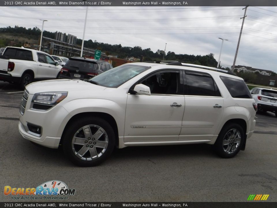 2013 GMC Acadia Denali AWD White Diamond Tricoat / Ebony Photo #7