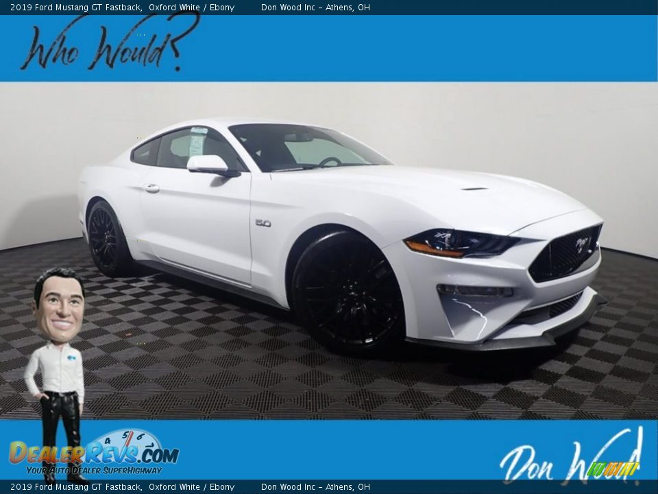2019 Ford Mustang GT Fastback Oxford White / Ebony Photo #1