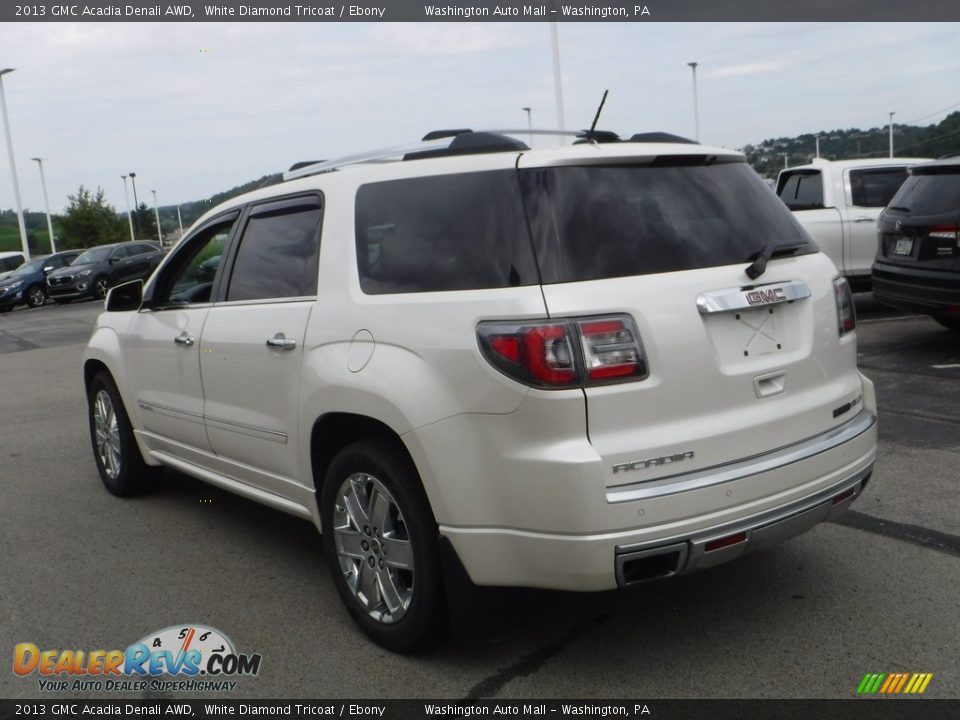 2013 GMC Acadia Denali AWD White Diamond Tricoat / Ebony Photo #9