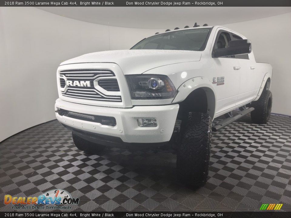2018 Ram 3500 Laramie Mega Cab 4x4 Bright White / Black Photo #5