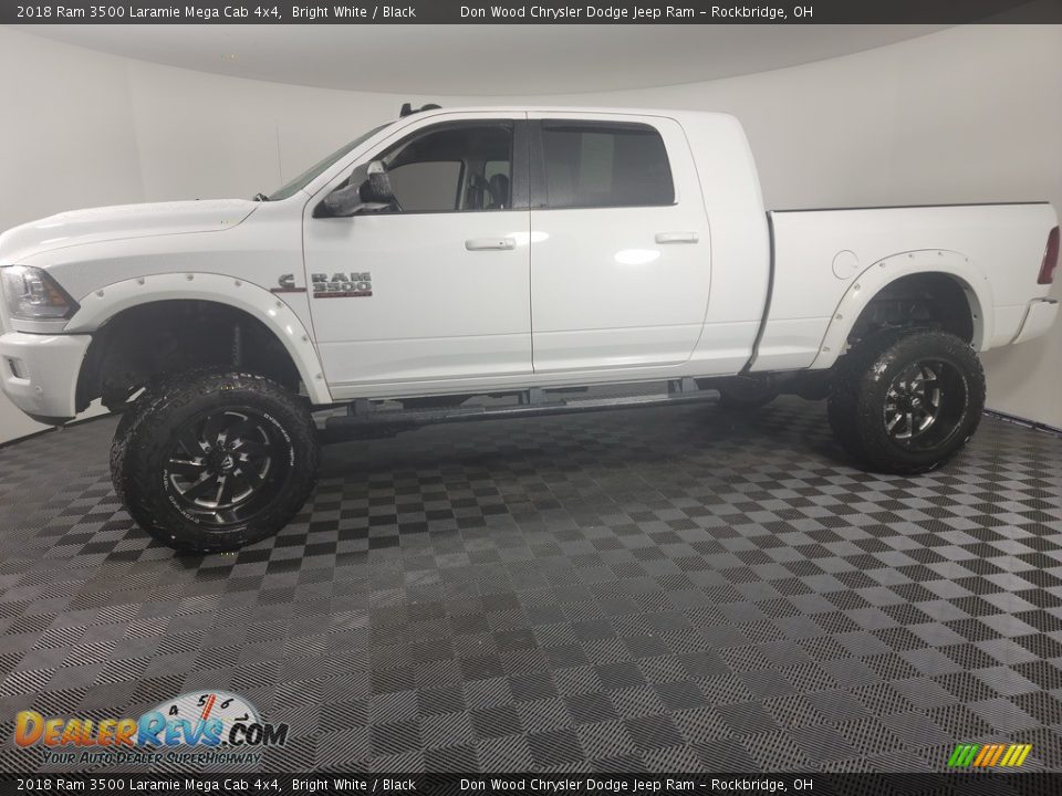 2018 Ram 3500 Laramie Mega Cab 4x4 Bright White / Black Photo #6