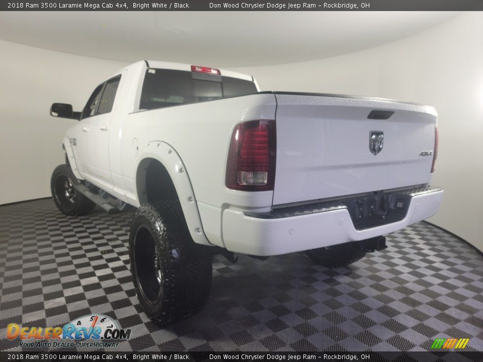 2018 Ram 3500 Laramie Mega Cab 4x4 Bright White / Black Photo #7